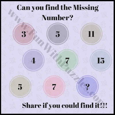 Can you find the missing number puzzle?