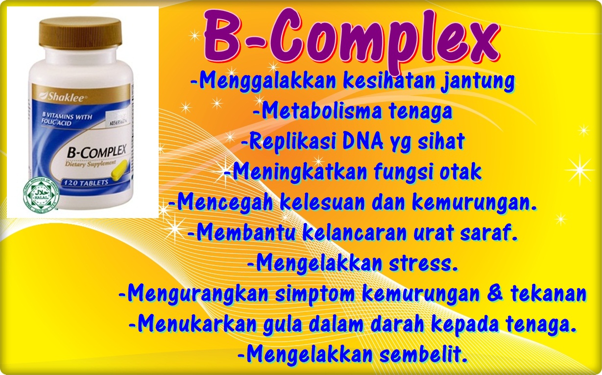 manfaat b complex shaklee