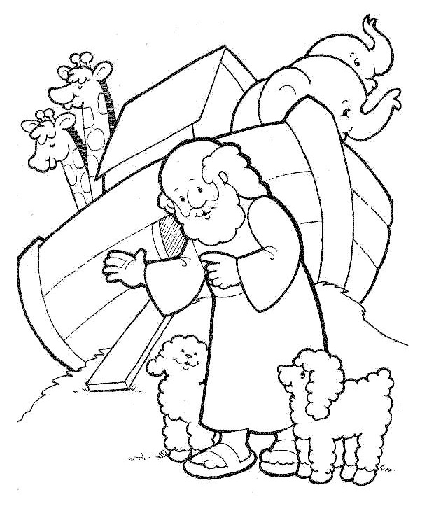 Arca de Noé para colorear Dibujos infantiles, imagenes cristianas