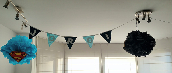 decoración fiesta superhéroes