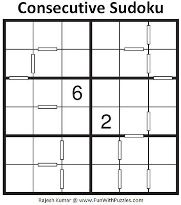 Consecutive Sudoku Puzzle (Mini Sudoku Series #112)