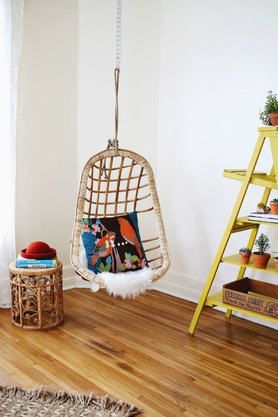 HOME & GARDEN 35 fauteuils suspendus en rotin