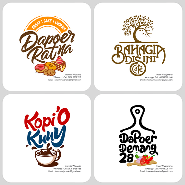  Desain  Logo  Logo  Kuliner Desain  Gerobak Jasa Desain  
