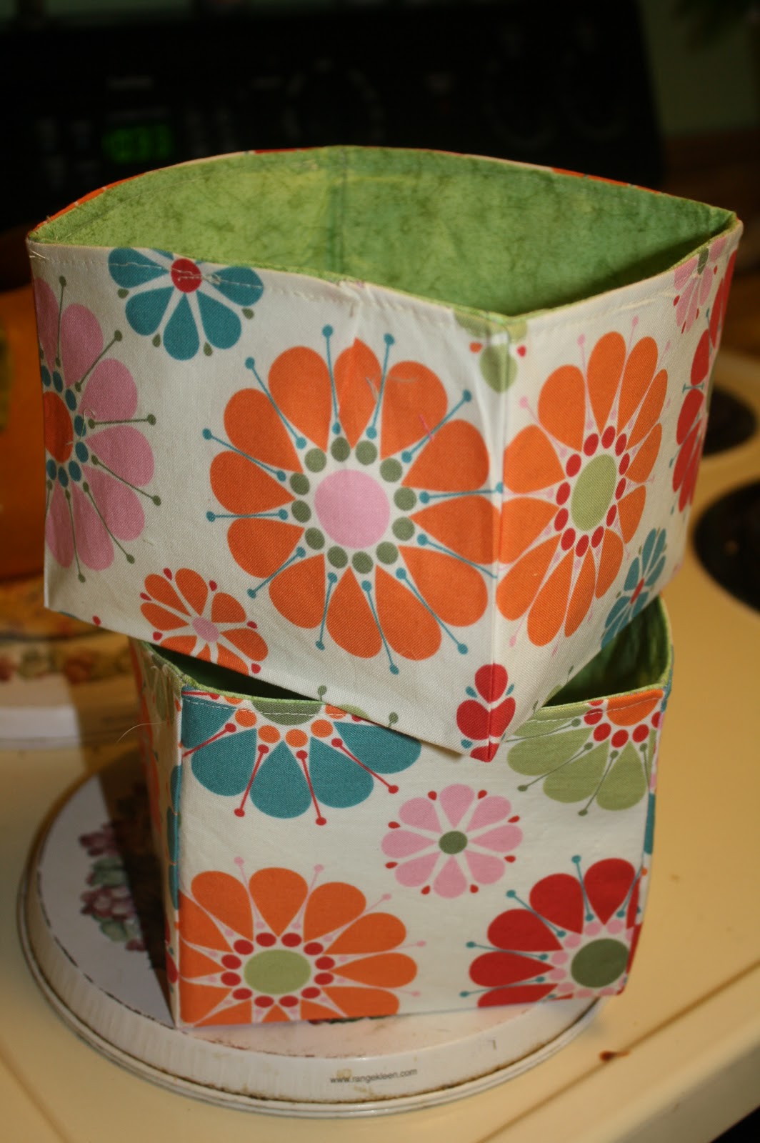 An Apple and a Tree Easy Fabric Storage Cubes