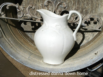 blog friend, vintage finds, ironstone, vintage tables