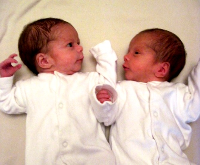 Two of Everything Is it twice as hard having twins?