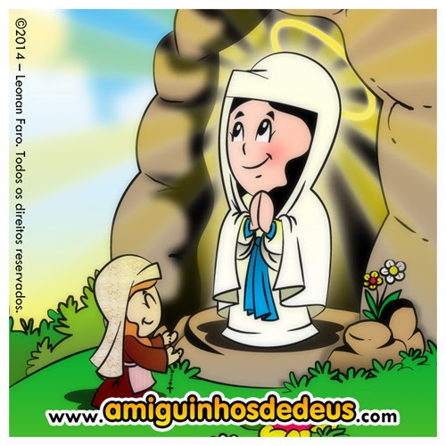 Nossa Senhora de Lourdes desenho