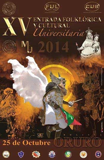 Rol de ingreso de la XV Entrada Folklórica Universitaria UTO 2014