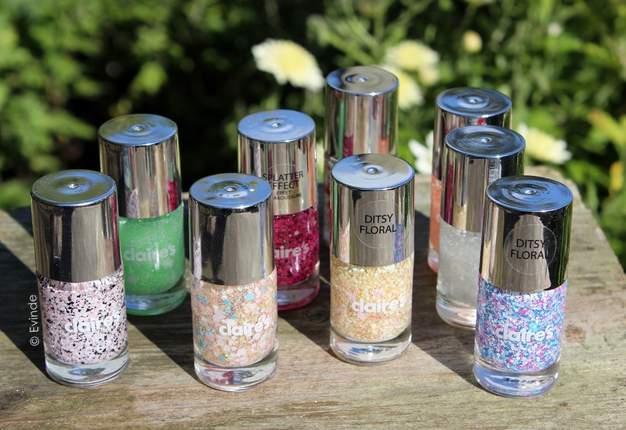 Claire's Unique Matte Glitter Nail Polishes Haul, Review + Swatches