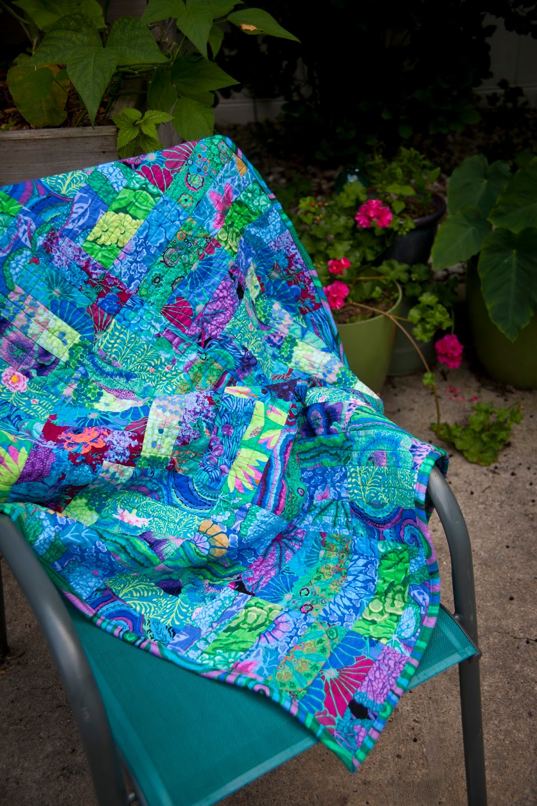 Kaffe Fassett Jelly Roll Jam Quilt