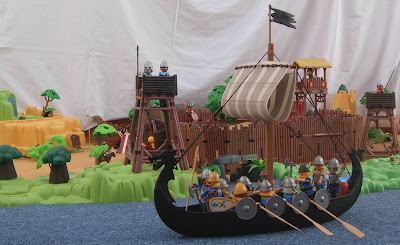 Playmobil custom Viking houses