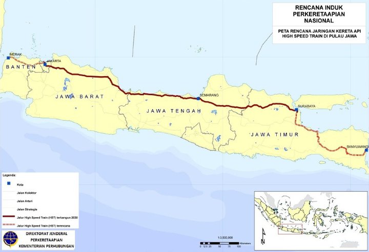 Rencana Jaringan Jalur Kereta Api di Pulau Jawa ~ RAILFANS and BUSMANIA