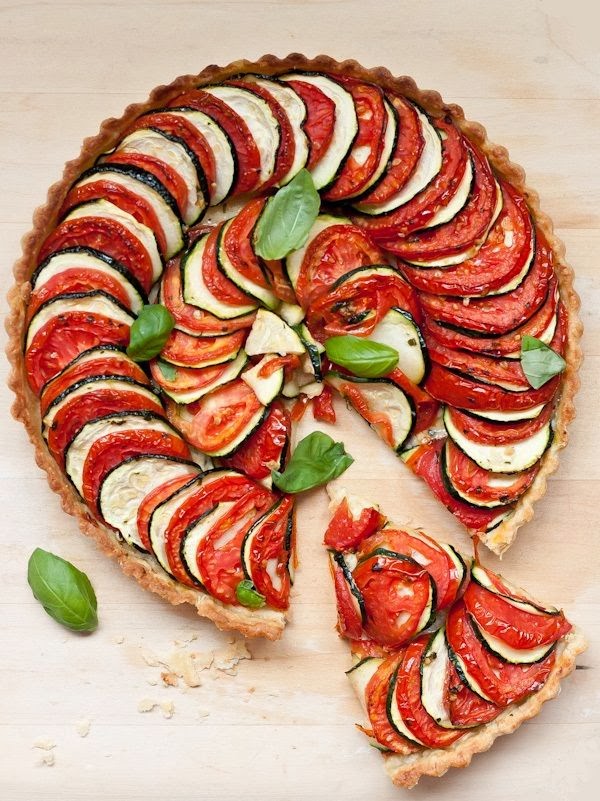 Tomato Zucchini Tart : Original Recipe | AgneseItalianRecipes