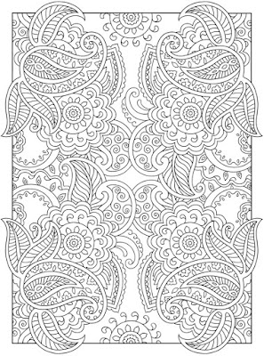 Dragonfly Treasure: Creative Haven Mehndi Designs Coloring Pages
