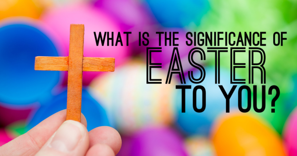 Spring Sight Jesus and the Giant Easter Bunny