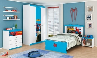 Dormitorio Tema Spiderman - Colores en Casa