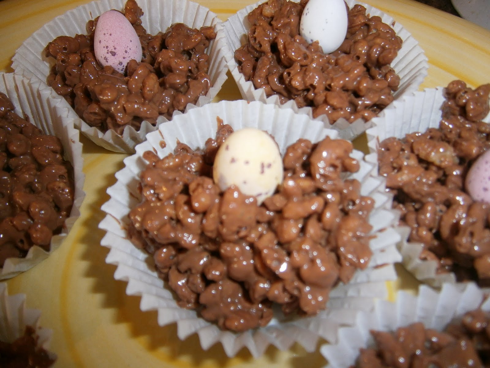 Cooking with Faye Chocolate Krispie Cake Easter Nests