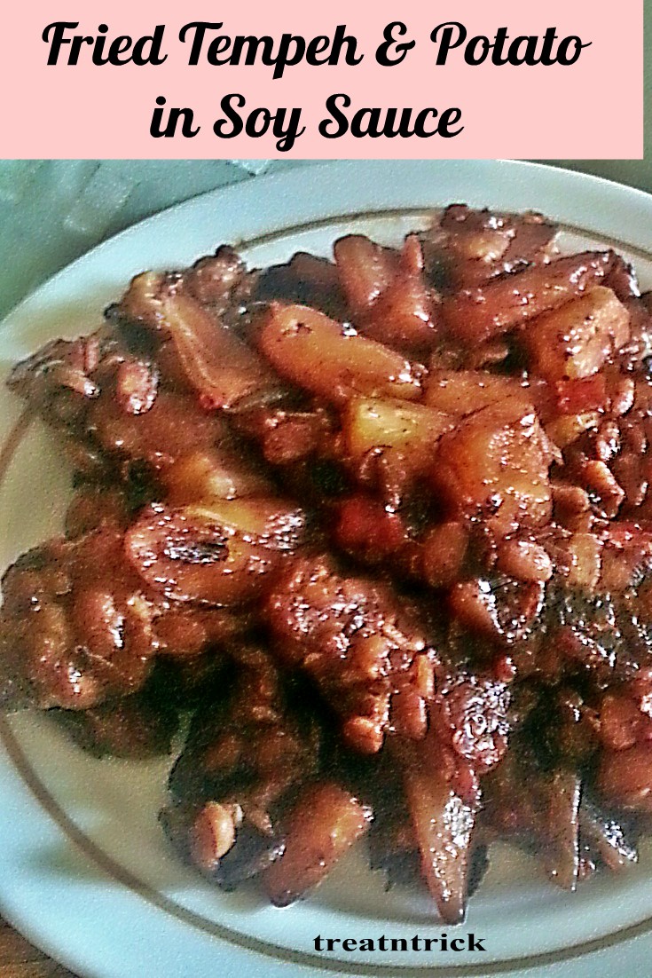 TREAT & TRICK FRIED TEMPEH & POTATO IN SOY SAUCE RECIPE