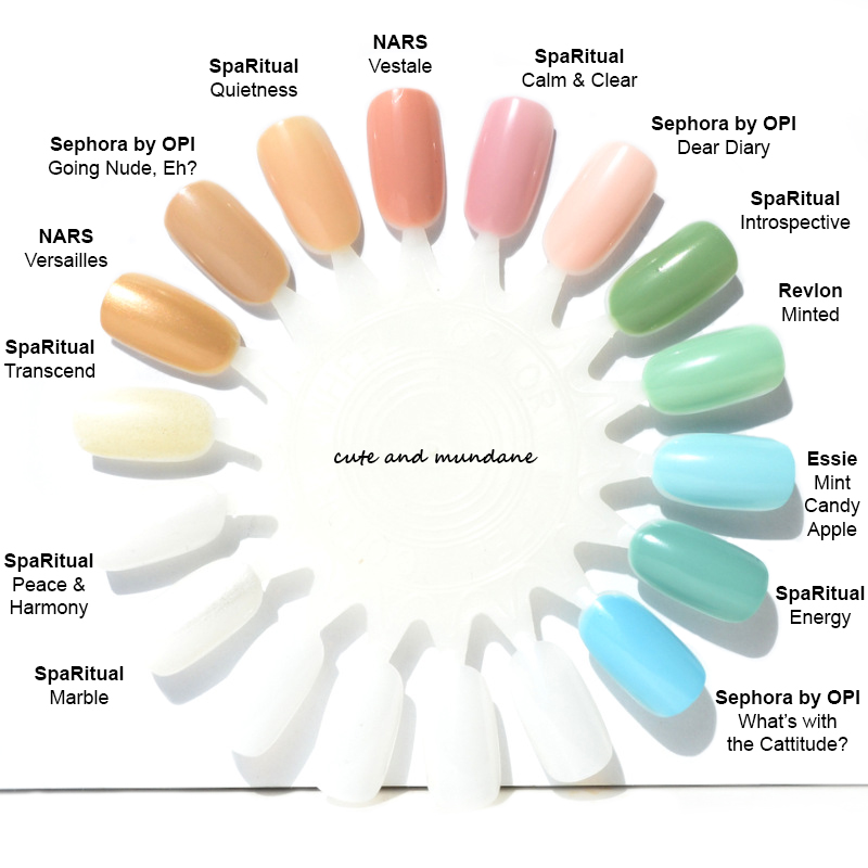 Cute and Mundane: SpaRitual Meditate nail lacquer collection review ...