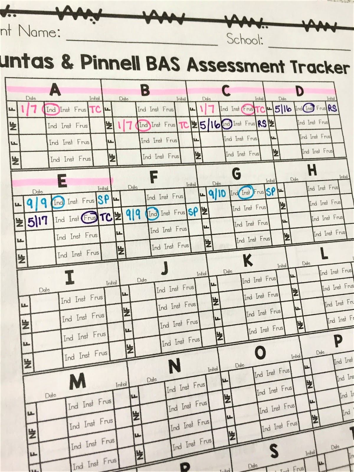 Teaching Takes the Cake: BAS Benchmark Assessment Tracking System