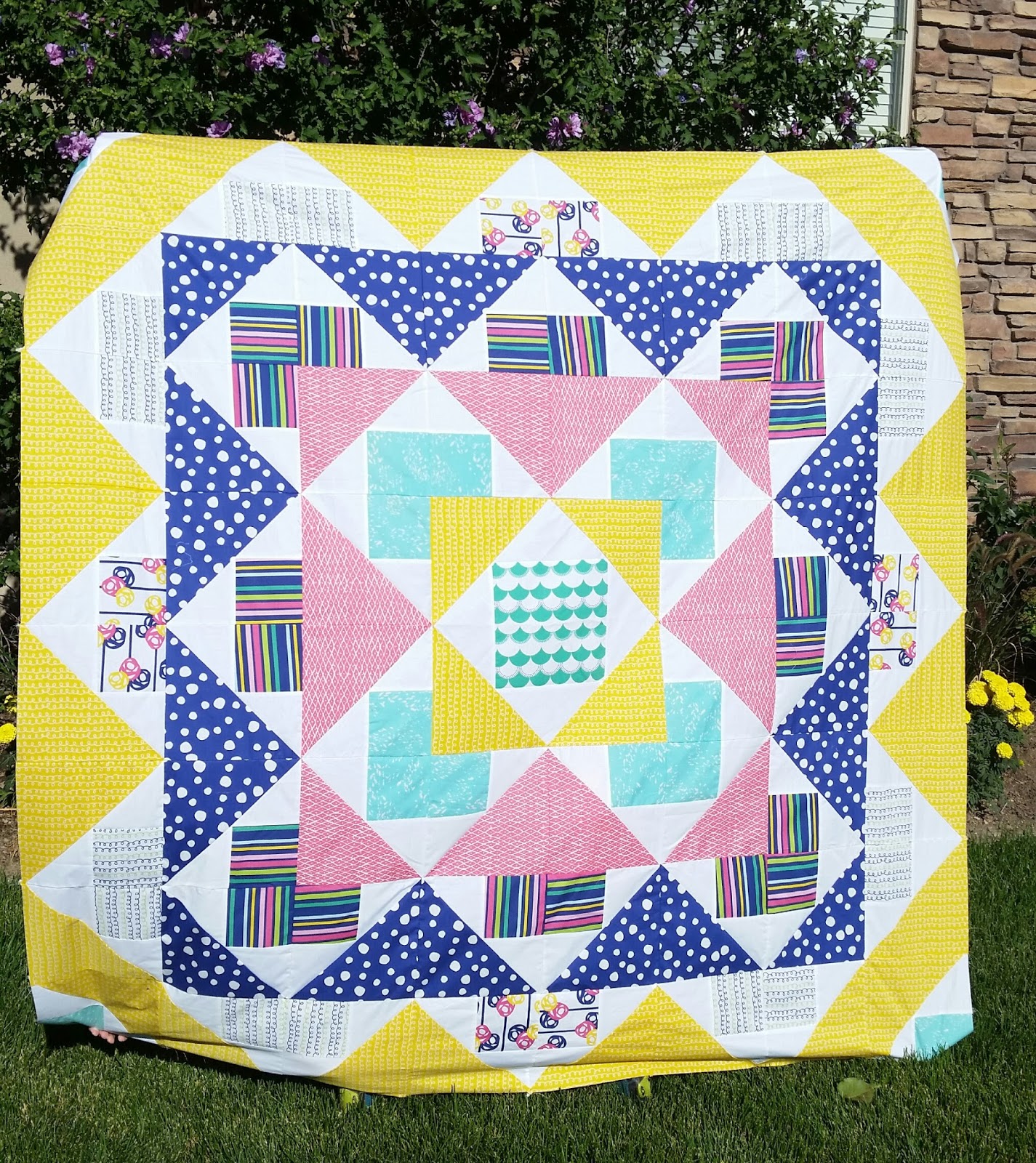 Quilt Story Palisades Quilt pattern AGF stitched