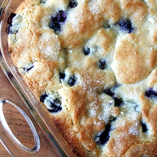 Buttermilk Blueberry Breakfast Cake #Sweet #Cakes