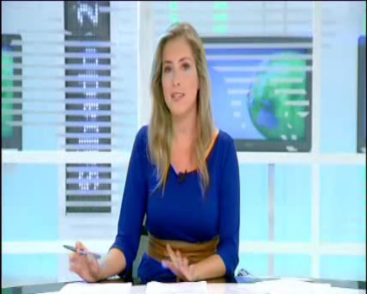 Bellas Presentadoras Canarias ALICIA SUÁREZ GUAPA DE AZUL