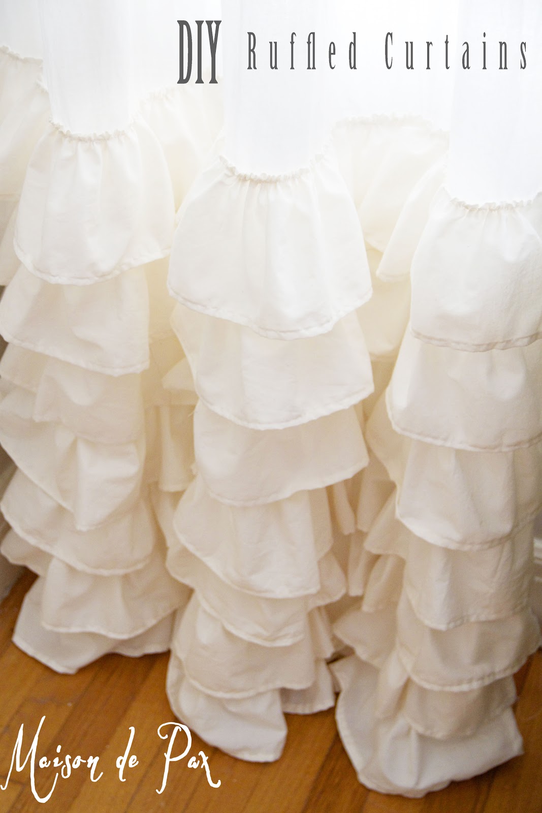 Ruffled Curtains Maison De Pax Diy Ruffled Curtain Maison De Pax