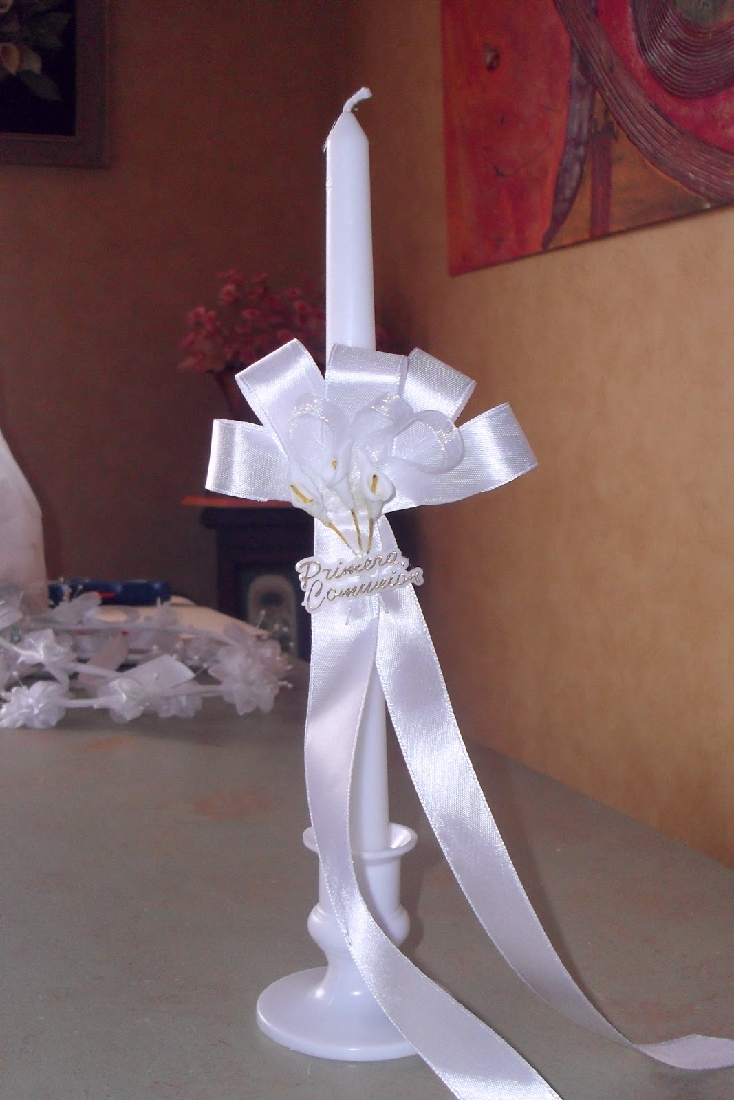 Alegría Eventos VELAS DECORADAS PARA PRIMERA COMUNION