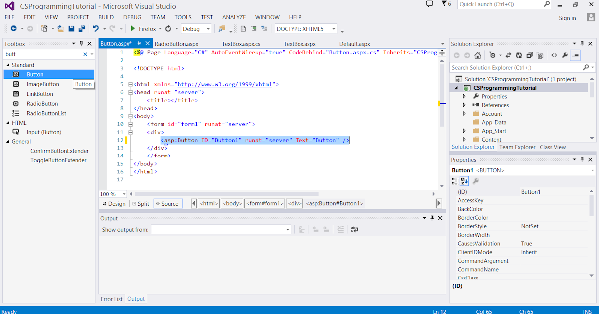 Button Control in C  Form