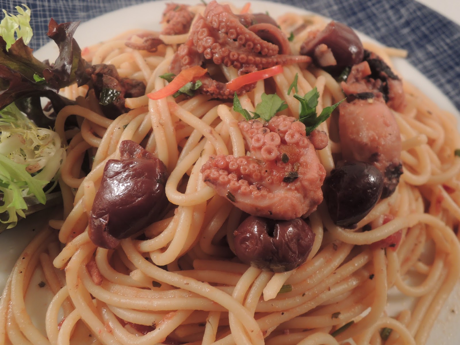 Паста с осьминожками