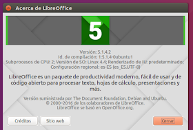 Acerca de LibreOffice