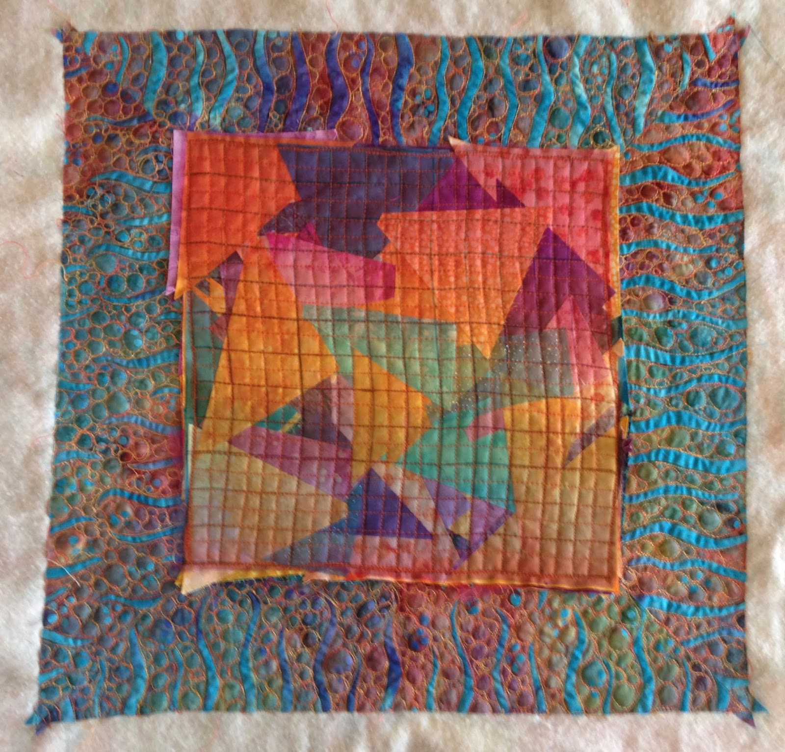 Jeanne Aird's Art Fabric and Quilts Fabric Manipulation Slashing