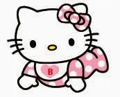 Alfabeto Hello Kitty bebé B.