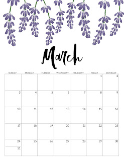 Free Printable Calendar March 2019