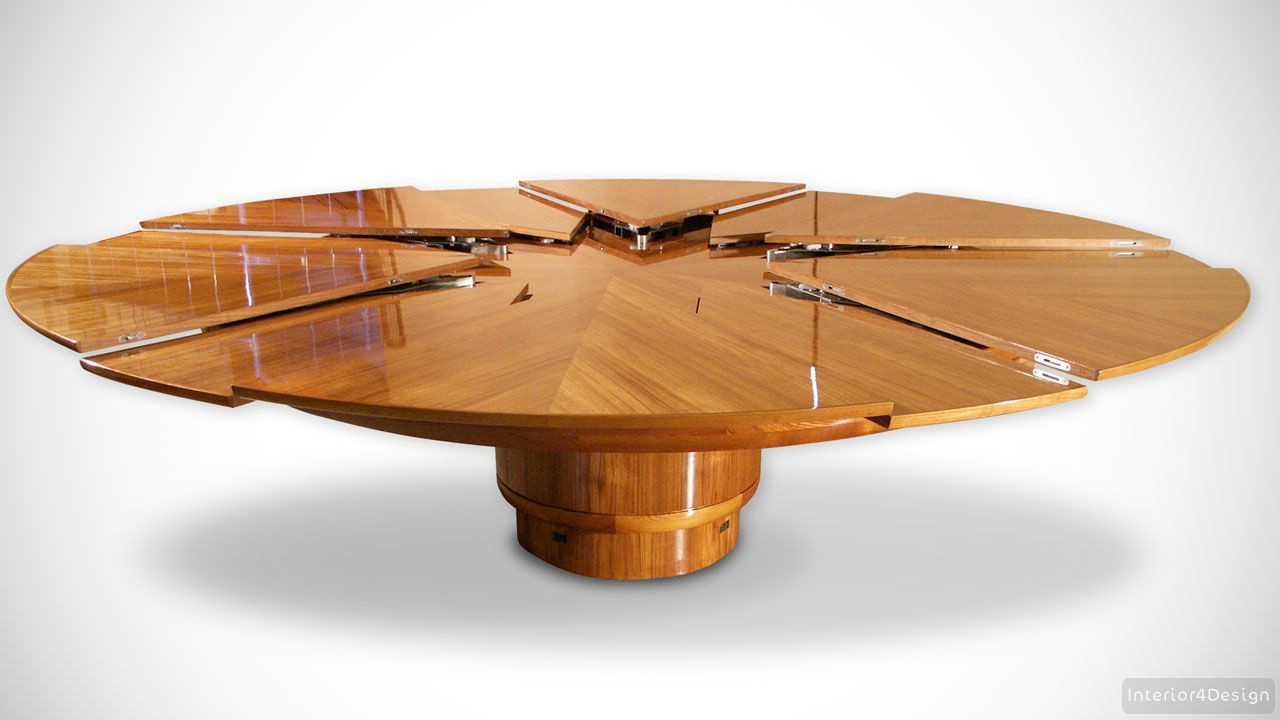 Expandable Round Dining Table The Fletcher Capstan Table BHD Inspiration