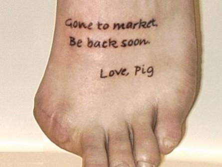 Tattoos  Foot on Information   Technology  Foot Tattoos