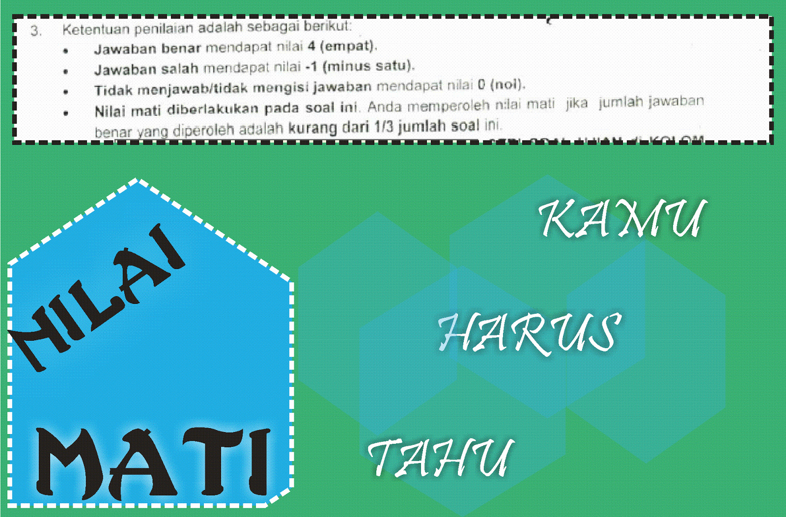 CONTOH NILAI MATI USM PKN STAN SIAP SPMB PKN STAN