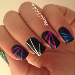 tape striping nail nails metallic challenge simple glaze trendy most liquid china colors leather different super