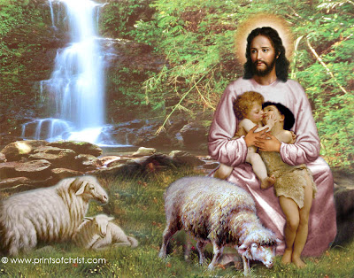 Jesus Caring Painting