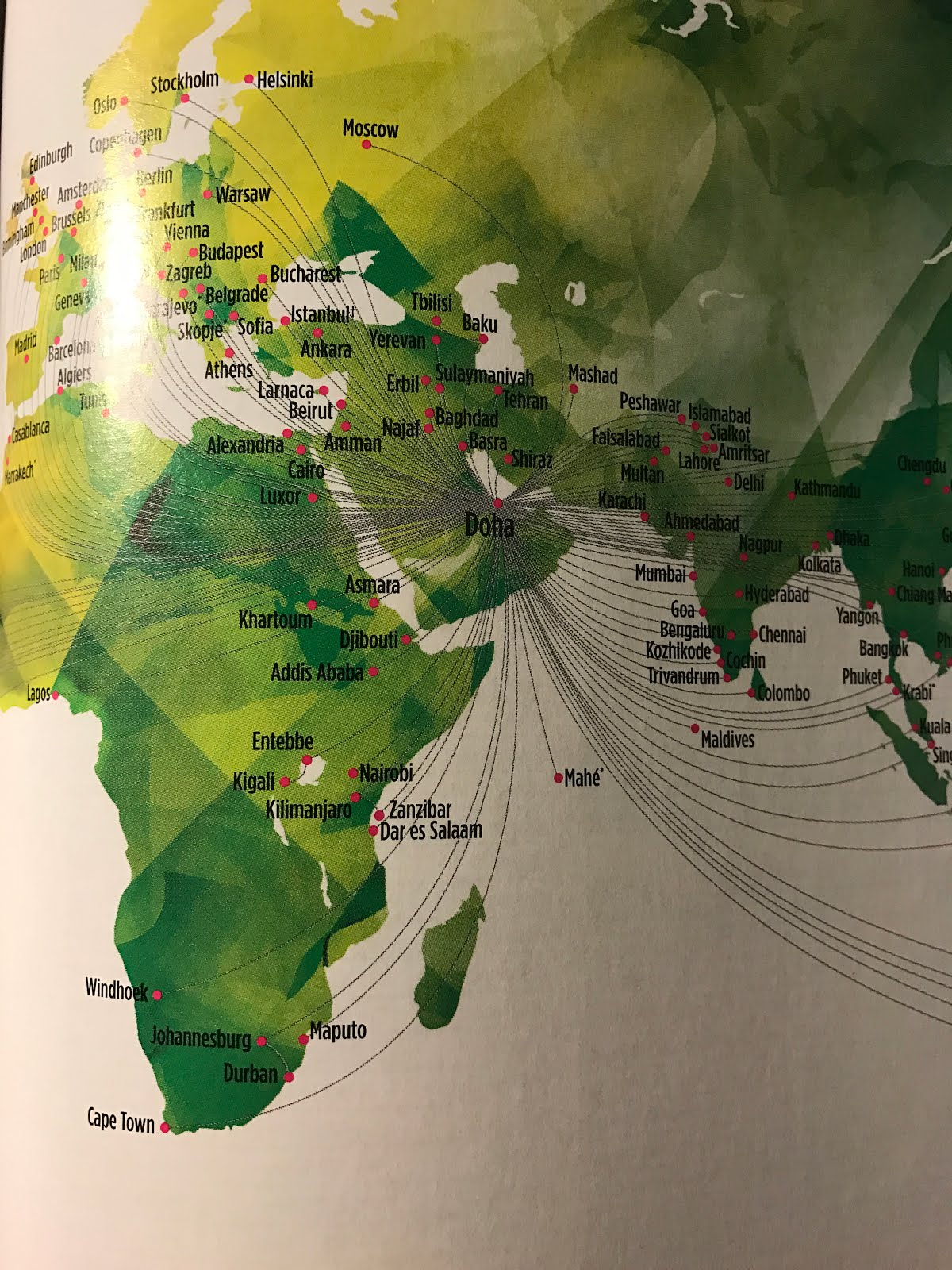 The Timetablist: Qatar Airways Route Network, November 2016: The 