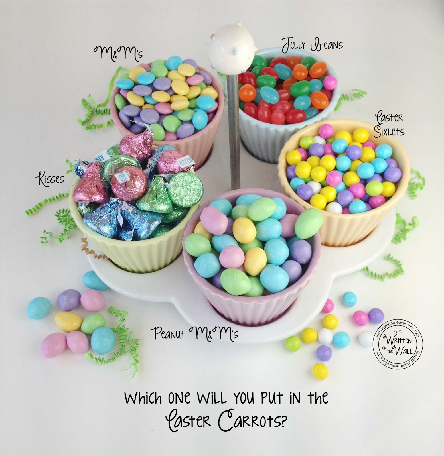 It's Written on the Wall Tutorial Paper Easter Carrots for Easter Egg Hunt and Easter Baskets