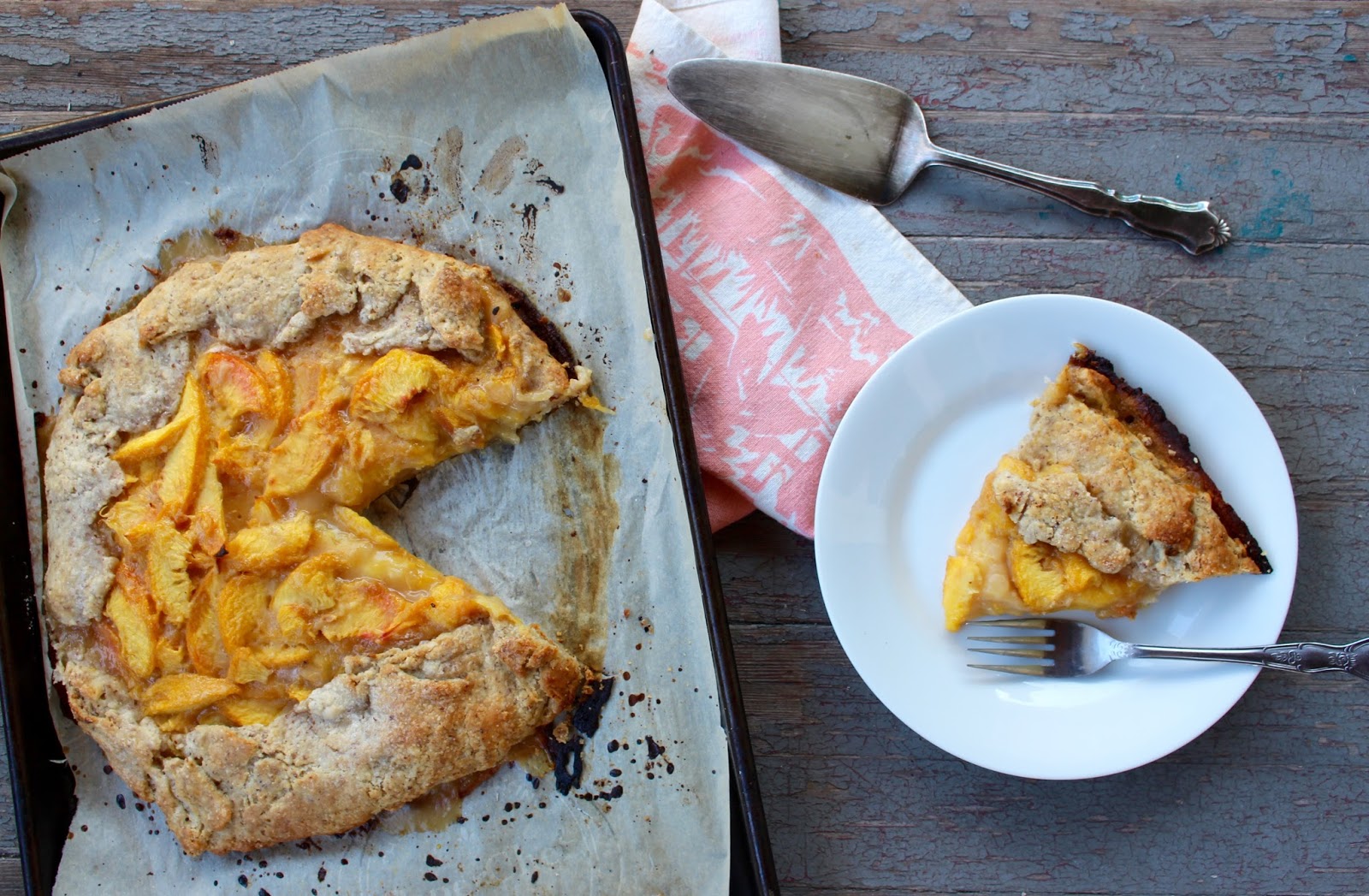 Nothing in the House Peach Galette with Almond Buttermilk Crust