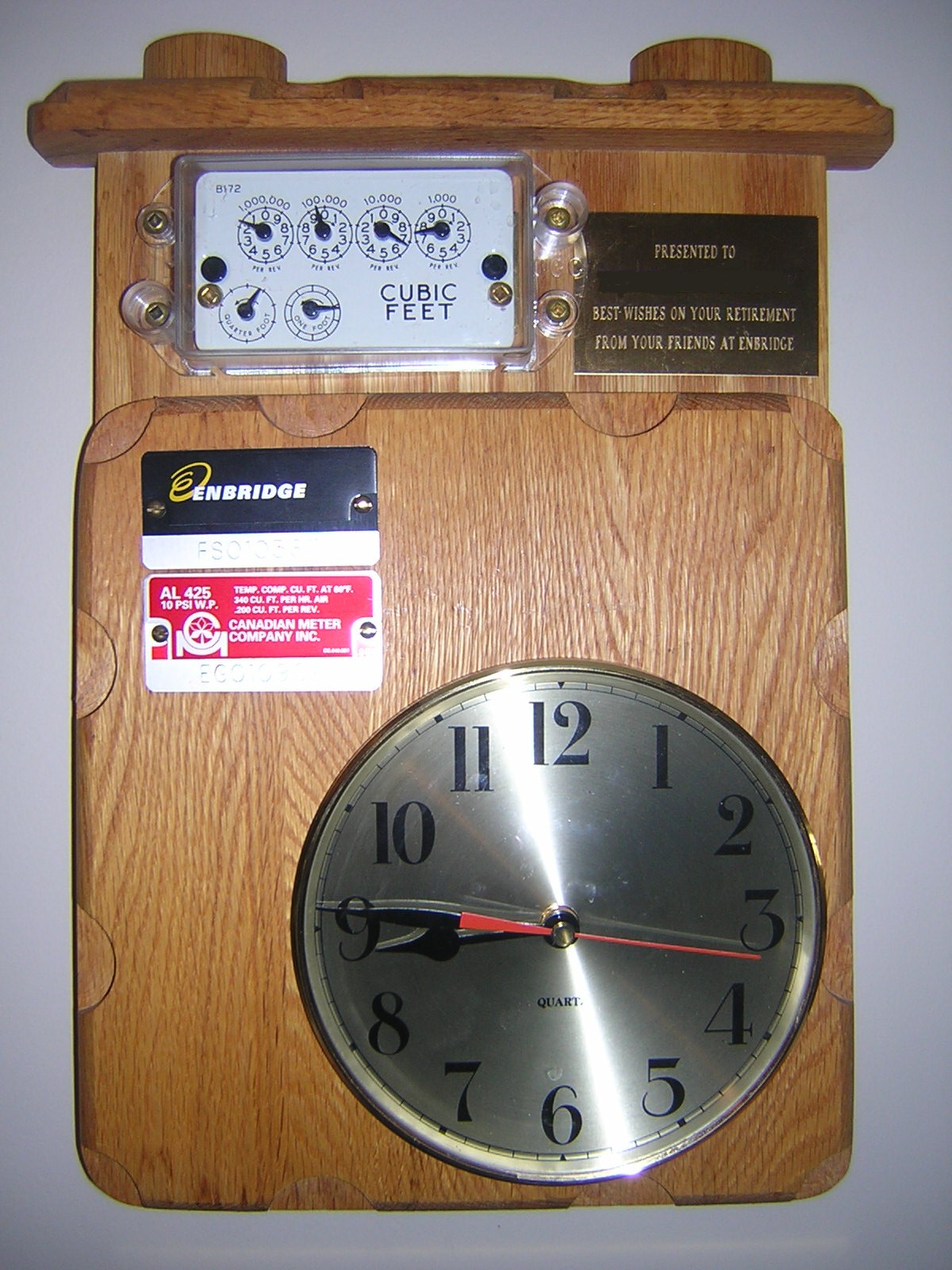 Clock Gas Meter Chart