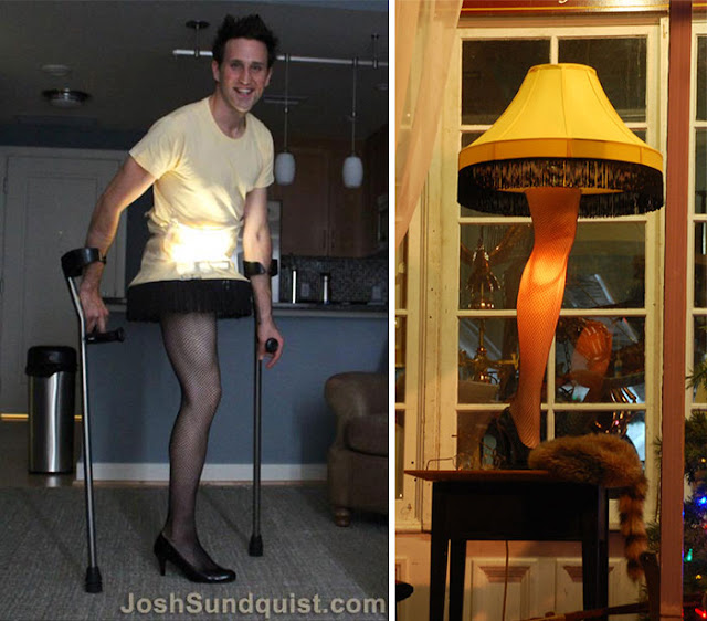 Solo tiene una pierna y aprovecha Halloween para hacerse disfraces creativos para motivar gente