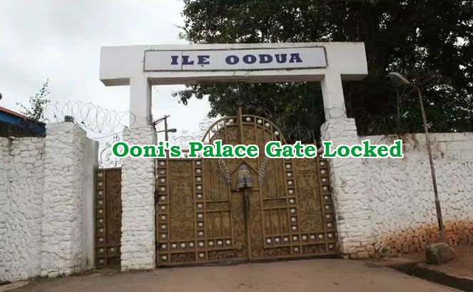 ooni palace gate locked