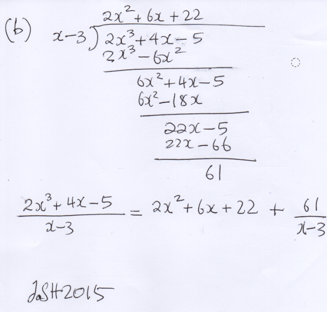 Secondary Math Blogaroony Polynomial Division (synthetic division) Use
