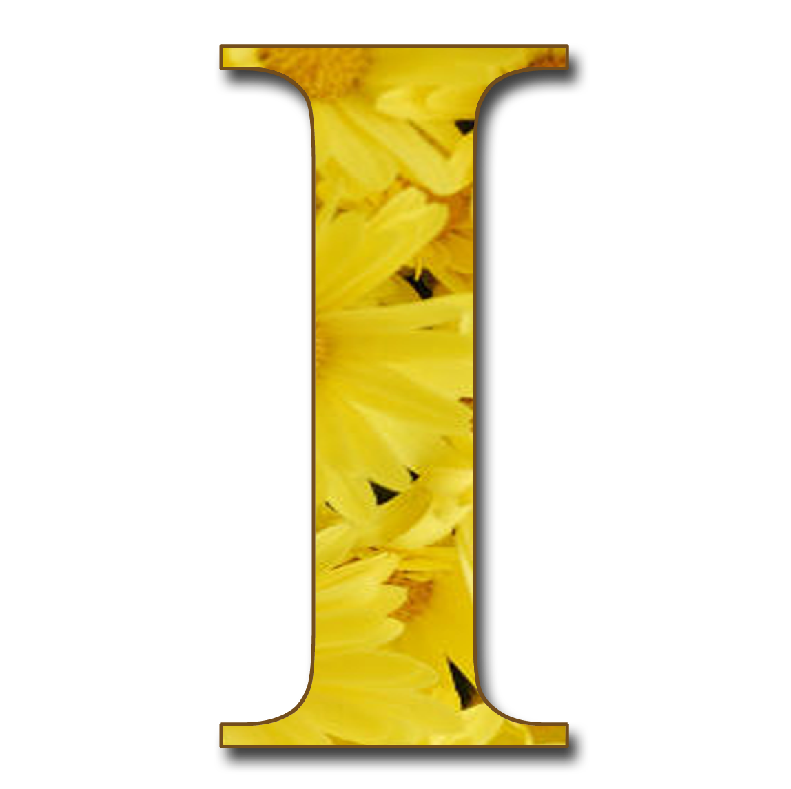 GRANNY ENCHANTED'S BLOG: Free Yellow Floral Alphabet