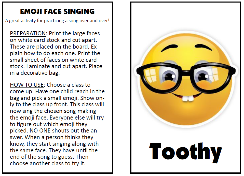 The Primary Pad Emoji Face Singing