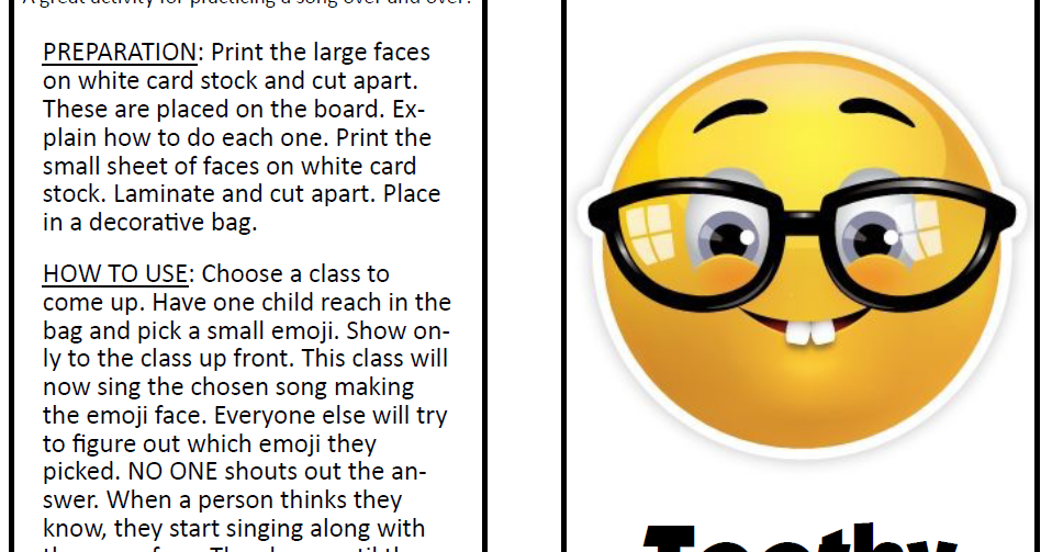 The Primary Pad: Emoji Face Singing